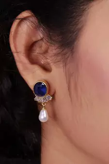 Real Natural Hyderabadi Rani Har pearls Set