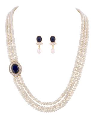 Real Natural Hyderabadi Rani Har pearls Set 4