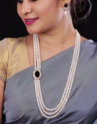 Real Natural Hyderabadi Rani Har pearls Set 1