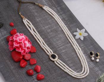 Real Natural Hyderabadi Rani Har pearls Set 2