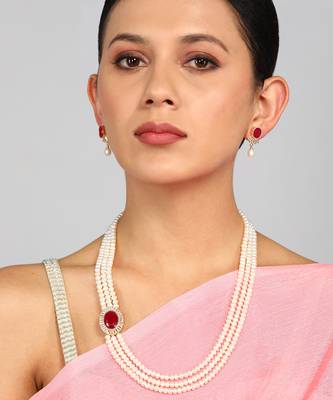 Real Natural Hyderabadi pearls Set 4