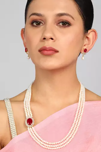Real Natural Hyderabadi pearls Set