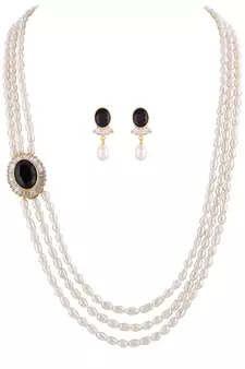 Real Natural Hyderabadi pearls Set With Certificate