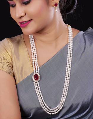 Real Natural Hyderabadi pearls Set With Certificate 1