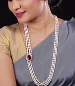 Real Natural Hyderabadi pearls Set With Certificate