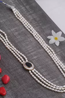 Real Natural Hyderabadi pearls Set With Certificate