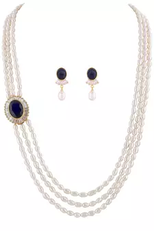 Real Natural Hyderabadi pearls Set With Certificate