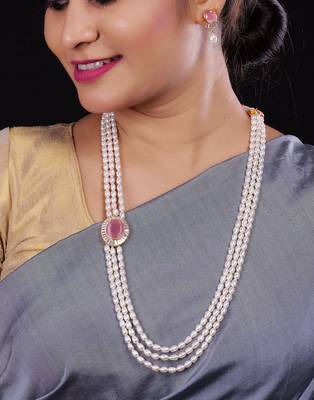 Real Natural Hyderabadi pearls Set With Certificate 1