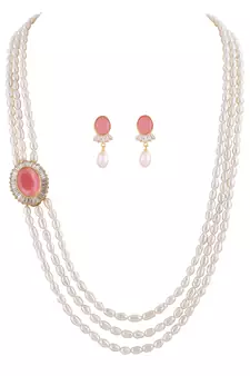Real Natural Hyderabadi pearls Set With Certificate