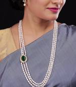 Real Natural Hyderabadi pearls Set With Certificate