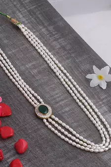 Real Natural Hyderabadi pearls Set With Certificate