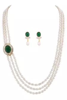 Real Natural Hyderabadi pearls Set With Certificate