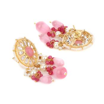 Pink polki necklace-sets 3