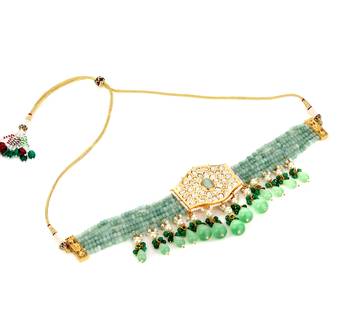 Green polki necklace-sets 3