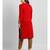 Red Acrylic Woolen Kurta With Embroidery