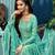 Green embroidered viscose salwar