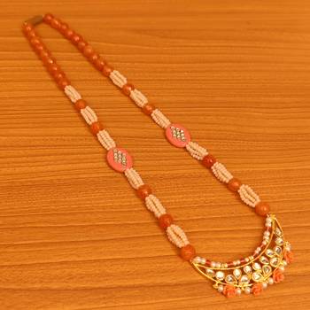 Orange necklaces 1