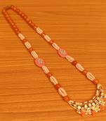 Orange necklaces