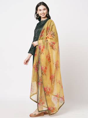 Green printed silk ethnic-kurtis 4