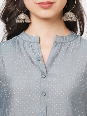 Blue embroidered viscose ethnic-kurtis 5