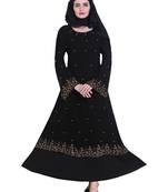 Black brasso polyester abaya