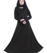 Black brasso polyester abaya