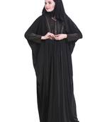 Black brasso polyester abaya