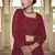 Maroon sequins, thread embroidered georgette stitched lehenga