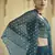 Rama green sequins and thread embroidered crepe stitched lehenga