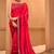 Rose printed pure georgette saree with blouse