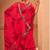 Rose printed pure georgette saree with blouse