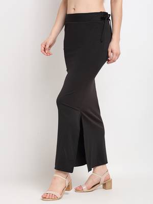 Black plain polyester petticoat 3
