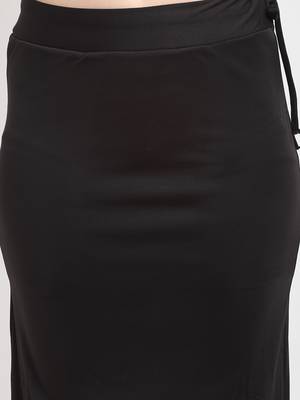 Black plain polyester petticoat 4