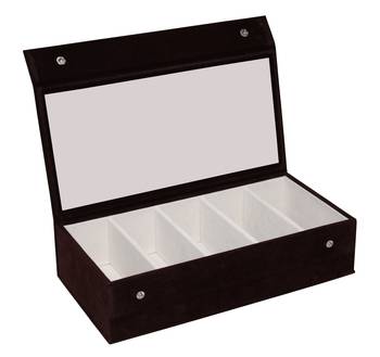 atorakushon Wooden Goggles Box Sunglasses Eye Wear Eyeglasses Storage Jewellery Organizer Chasma Makeup Cases brown 1