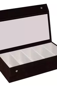 atorakushon Wooden Goggles Box Sunglasses Eye Wear Eyeglasses Storage Jewellery Organizer Chasma Makeup Cases brown