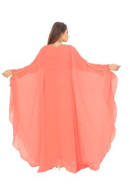 Light Red Zari Work Farasha 5