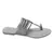 La Savie Grey Women Kolhapuri One Toe Flats
