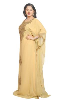 Moroccan Dubai Royal African Attire Bridesmaid Abaya Long Maxi Dubai Kaftan 3