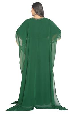 Dubai Royal African Attire Bridesmaid Abaya Long Maxi Dubai Moroccan Kaftan 4