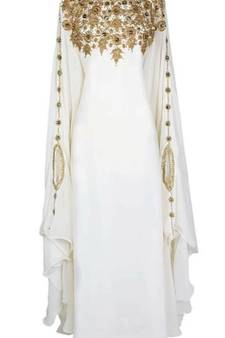 Moroccan Evening Dubai Bedded Kaftan Arabian Plus Size Abaya Party Fancy Dresses African Clothing 