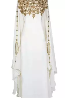 Moroccan Evening Dubai Bedded Kaftan Arabian Plus Size Abaya Party Fancy Dresses African Clothing 