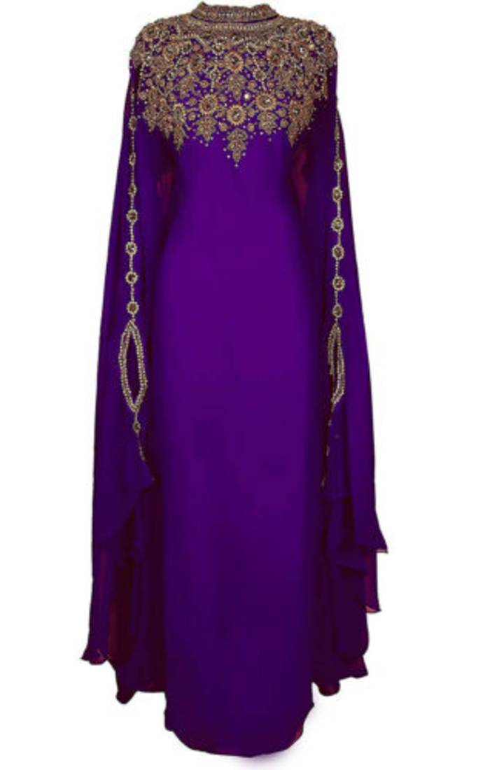 Moroccan Evening Dubai Bedded Kaftan Arabian Plus Size Abaya Party Fancy Dresses African Clothing 