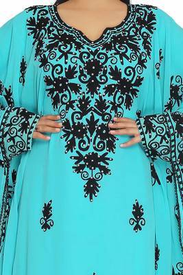 Royal African Attire Bridesmaid Abaya Long Maxi Dubai Moroccan Kaftan 2