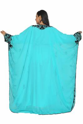 Royal African Attire Bridesmaid Abaya Long Maxi Dubai Moroccan Kaftan 4
