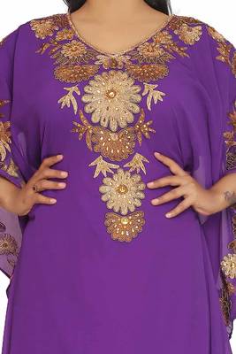 Royal Evening Moroccan Dubai Bedded Kaftan Arabian Plus Size Abaya Party Fancy African Clothing 2