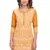 Yellow printed cotton salwar