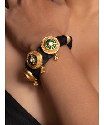 Beautiful Black and Green Party Bracelet 1