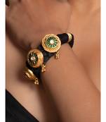 Beautiful Black and Green Party Bracelet