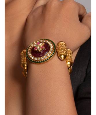 Stunning Red and Gold Bracelet for Festivals 1