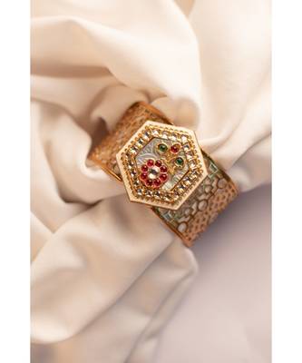 Bold Multi-color Kada Bangle for Parties 2